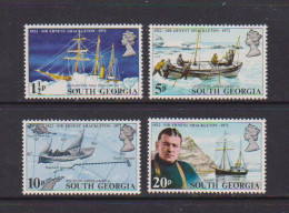 SOUTH GEORGIA    1972    50th  Death  Anniv  Of  Shackleton    Set  Of  4    MH - Zuid-Georgia