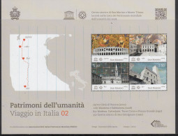 2014 SAN MARINO - PATRIMONI DELL'UMANITÀ - HOJA BLOQUE - Unused Stamps