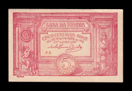 Portugal 5 Centavos 1918 Pick 98 Sc- AUnc - Portugal