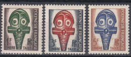 French Polynesia Polinesie 1958 Postage Due Mi#1-3 Mint Never Hinged - Neufs