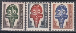 French Polynesia Polinesie 1958 Postage Due Mi#1-3 Mint Hinged - Ongebruikt