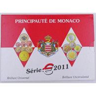 Euro, Monaco, Albert II, Coffret Brillant Universel 2011 - Monaco