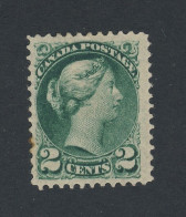 Canada Small Queen Stamp #36-2c MH F/VF Guide Value = $70.00 - Nuevos