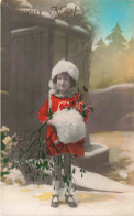 FETES & VOEUX - Noel - Joyeux Noel - Jeune Fille - Neige - Carte Postale Ancienne - Altri & Non Classificati