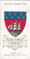 32 Paris  - Arms Of Foreign Cities 1912 -  Wills Cigarette Card -   - Antique - 3x7cms - Wills