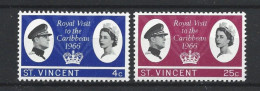 St Vincent 1966 Royal Visit Y.T. 226/227 ** - St.Vincent (...-1979)