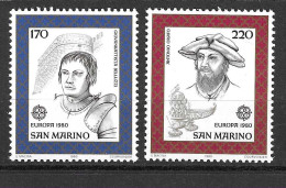 SAN MARINO - 1980 - EUROPA - SERIE 2 VALORI -  NUOVA MNH** ( YVERT 1011\2 - MICHEL 1212\3 - SS 1054\5) - Unused Stamps
