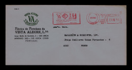 Gc8284 PORTUGAL EMA "VA Vista Electro Ceramic" SP Coimbra, CE, SP Coimbra / Arts Publicitary Cover Industry Food Mailed - Porcelain