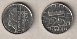 00271) Niederlande, 25 Cent 1984 - 1980-2001 : Beatrix