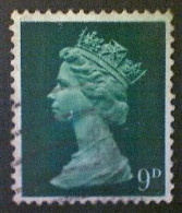 Great Britain, Scott #MH13, Used (o), 1967, Machin: Queen Elizabeth II, 9d, Winchester Green - Machins