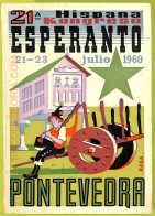 Ae9971 - SPAIN -  VINTAGE  POSTCARD - ESPERANTO Pontevedra 1960 - Esperanto