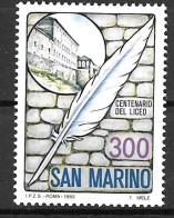 SAN MARINO - 1983 - 100° LICEO -  NUOVO MNH** ( YVERT 1067- MICHEL 1277 - SS 1118) - Neufs