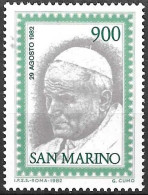 SAN MARINO - 1982- PAPA PAOLO GIOVANNI II -  NUOVO MNH** ( YVERT 1062- MICHEL 1264 - SS 1105) - Nuevos