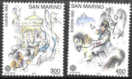 SAN MARINO - 1982- EUROPA - SERIE 2 VALORI -  NUOVA MNH** ( YVERT 1055\6- MICHEL 1249\50 - SS 1100\1) - Ongebruikt