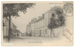 Marines (95) , Boulevard De La République , Envoyée En 1904 - Marines