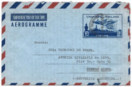 Correspondence - Thailand To Argentina, Aerogramme, 1984, N°273 - Thaïlande