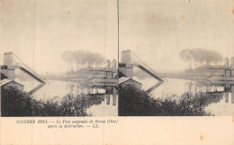 24-1156. VUES STEREOSCOPIQUES EDITION LL.  SERIE GUERRE DE 1914.  BORAN - Boran-sur-Oise