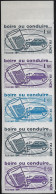 France 1968 Y&T 1981. Bande De 5, Essais De Couleurs. Sécurité Routière, Boire Ou Conduire... - Accidents & Sécurité Routière