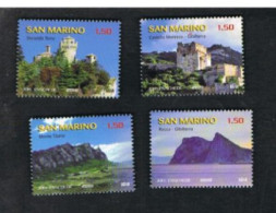 SAN MARINO - UN 2286.2289 -  2010 EMISSIONE CONGIUNTA SAN MARINO - GIBILTERRA (COMPLET SET OF 4 STAMPS, BY BF) - MINT** - Neufs