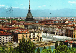 TORINO - PANORAMA PIAZZA VITTORIO VENETO, MOLE ANTONELLIANA E CATENA DELLE ALPI, VISTO DAL MONTE DEI CAPPUCCINI - V1972 - Viste Panoramiche, Panorama