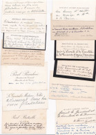 MARIAGE DE FRANCOISE DE LA PANOUSE ET DU COMTE DE SALIS - 27 OCTOBRE 1925 - CARTES DE VISITE- LETTRES DIVERSES - Mariage