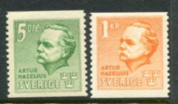 SWEDEN 1941 Hazelius MNH / **.  Michel 286-87A - Nuovi