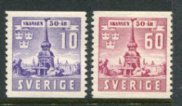 SWEDEN 1941 Skansen Museum MNH / **.  Michel 283-84A - Ungebraucht