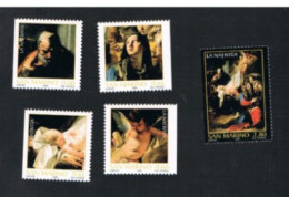 SAN MARINO - UN 2122a.2126a - 2006 NATALE: TIEPOLO (COMPLET SET OF 5 STAMPS, BY BOOKLET) -   MINT ** - Nuovi