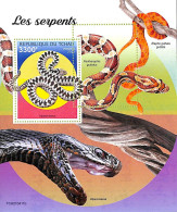 A9594 - TCHAD -  ERROR MISPERF Stamp Sheet - 2021 - Snakes, Reptiles & Amphibian - Slangen