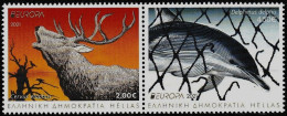 Greece 2021 Europa Cept "Endangered National Wildlife" Set MNH - Unused Stamps