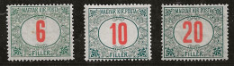 Hongrie 1915-1920 N° Y&T : TT 37,38 Et 41 ** - Postage Due