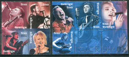 SWEDEN 2004 Rock Music MNH / **.  Michel 2426-33 - Ongebruikt