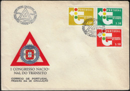 Portugal 1965 Y&T 955 à 957. FDC, Congrès National De La Circulation Routière - Accidentes Y Seguridad Vial