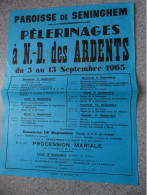 SEninghem, Pélerinage Des Ardennes 1965, Wismes Vente Maison Et Landes, Double Affiche ; Ref 1461 ; A35 - Manifesti