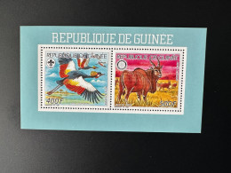 Guinée Guinea 1987 Mi. 1198 - 1199 Klb Feuillet Scouts Scoutisme Jamboree Rotary International Bird Oiseau Faune Fauna - Guinee (1958-...)