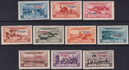 French Morocco 1929 Sc CB11-20 Maroc Yt PA22-31 Air Post Set MNH** - Poste Aérienne