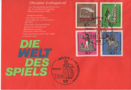 Germany Deutschland 1969 FDC Wohlfahrtsmarken, Zinc Figures, Canceled In Bonn - 1961-1970