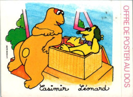 Image Publicitaire La Vache Qui Rit Fromage Autocollant Série Casimir Année 1977 Casimir Léonard L'Île Aux Enfants TB.E - Stickers