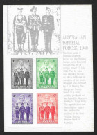 Australien 1940  Mi.Nr. 156 / 159 , Stamp Replica Card No.18 - Postfrisch / MNH (**) - On Paper Druck - Autres & Non Classés