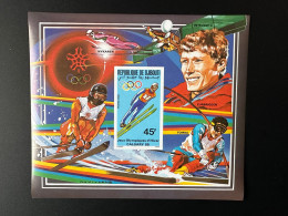 Djibouti 1988 Mi. Bl. 144 ND IMPERF Winter Olympic Games Calgary Jeux Olympiques Olympia Ski Espace Space Raumfahrt - Afrique