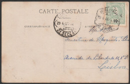 Postcard, D. Carlos 10 Rs. - 1906. Porto To Lisboa - Covers & Documents