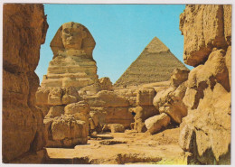 AK 198189 EGYPT - Giza - The Great Sphinx And The Pyramid Of  Kephren - Sphinx