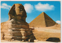 AK 198191 EGYPT - Giza - The Great Sphinx And Kheops Pyramid - Sfinge