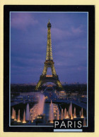 Coucher De Soleil : La Tour Eiffel / Paris (voir Scan Recto/verso) - Contre La Lumière