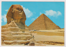 AK 198193 EGYPT - Giza - The Great Sphinx And Kheops Pyramid - Sfinge