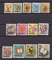 RHODESIA 1974 14 Laagste Waarden Zegels Used  140=152 Scab 452 (not Complete - Rhodesië (1964-1980)