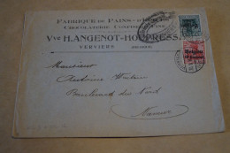 Guerre 14-18,très Bel Envoi,courrier Avec Belle Oblitération Militaire,censure ,pour Collection - OC38/54 Belgian Occupation In Germany