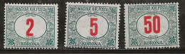 Hongrie 1922-1923 N° Y&T : TT 89 à 91 * - Postage Due