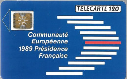 CARTE-PUBLIC-1989-F 108.610-SC4on-120U-11/89-COMMUNAUTE EUROPEENNE-6 Pe 108878- UTILISEE-TBE- - 1989