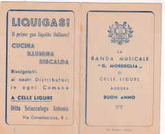 Calendarietto - La Banda Musicale - G.mordeglia Di Celle Ligure - Anno 1953 - Petit Format : 1941-60